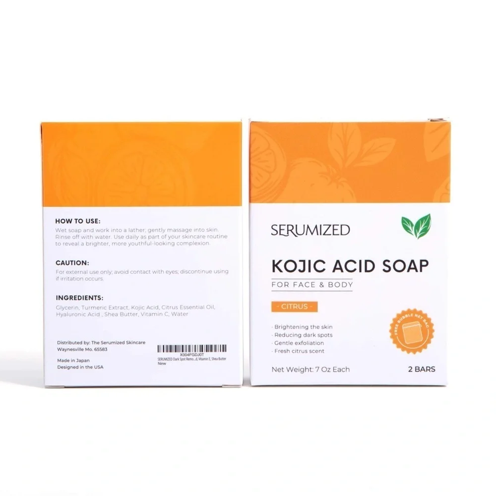 Dark Spot Remover Soap Bars with Vitamin C, Turmeric, Hyaluronic Acid, - Picture 8 of 9